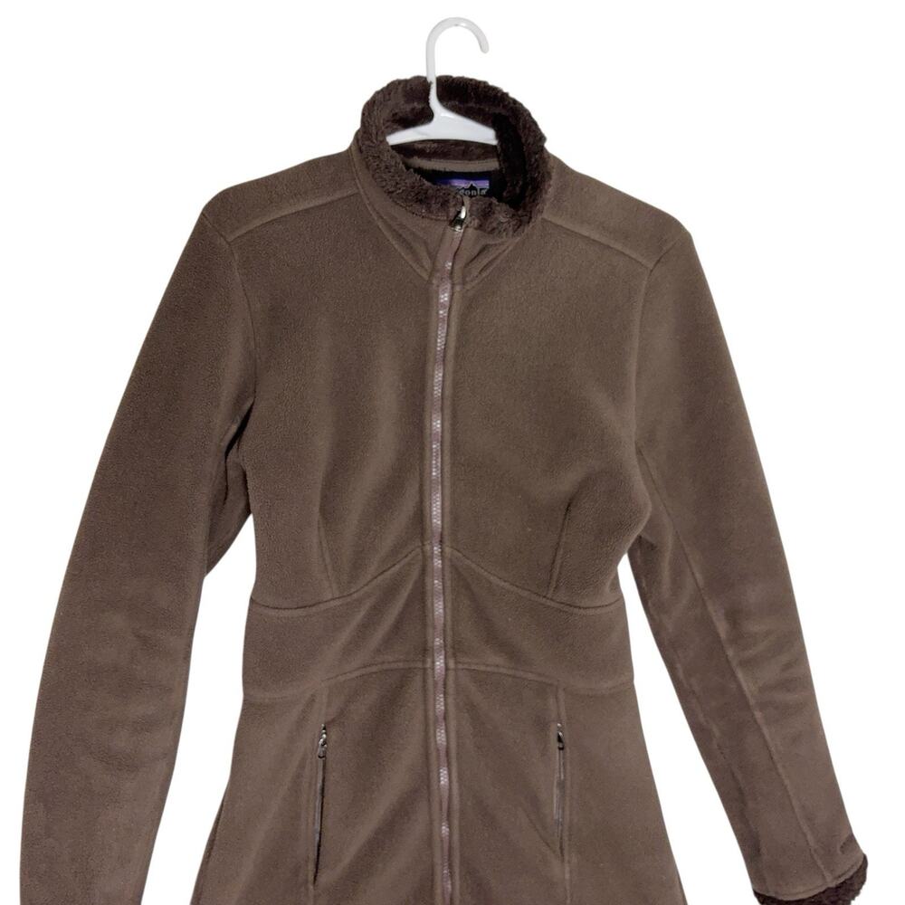 Patagonia Synchilla Jacket Women's Small Brown Windzone Full Zip Fleece Lined - Picture 2 of 8